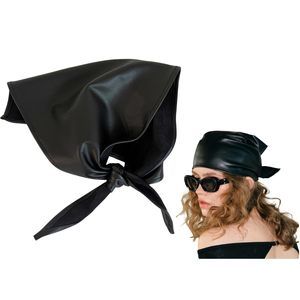 Leather Triangle For Women Y2k Head Scarf Gothic Scarf Wild Rags Neckerchief😍